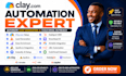 setup clay com lead generation and cold email automation