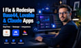 redesign,migrate claude ai, website bug fixes cleanup broken integration, base44