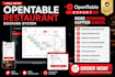 setup opentable restaurant reservation system and online booking