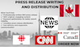 write an SEO press release and distribute it across canada