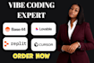 be your base44 expert,do vibe coding website, lovable ai, replit ai