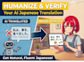 verify and humanize your ai japanese translation