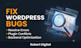 fix wordpress bugs, errors, and troubleshoot plugin conflicts
