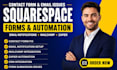 fix squarespace contact forms email notifications and automations