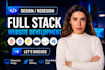 build full stack web app react nodejs nextjs mern saas ai agent, fastapi, redux
