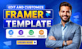 fix framer website, edit framer website template customize framer website design