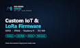 develop lorawan and lora mesh firmware for your iot nodes