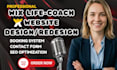 design professional wix coach website, wix website for coaches, wix booking site