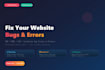 fix your PHP HTML CSS website bugs in 24 hours