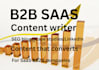 write b2b saas blog posts, case studies and linkedin content