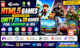 do 2d html5 web game, html5 game,2d,3d unity games for android, ios HTML5
