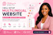 create multilingual website setup with language switcher and translation fix