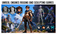 design unreal engines rigging and sculpting for you professionally