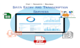 do accurate data entry and transcription work