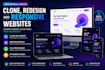 develop, clone, redesign, and fix responsive websites