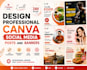 design professional canva social media post and banners