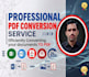 professionally convert pdf to word and fix document layout