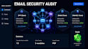 audit spf dkim dmarc dns security and give a spoofability score
