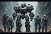 draw amazing character mecha robot illustration