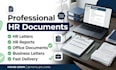create professional HR documents, letters and reports