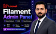 develop laravel filament admin panel and dashboard