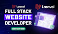develop full stack web application using php laravel react