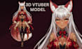 do 3d vtuber model and vtuber rigging,  vroid and vrchat avatar in blender