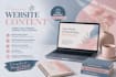 write SEO website content in english