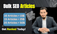 write bulk articles and bulk SEO blog posts