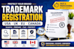help with trademark registration and search in USA, UK, eu and canada