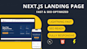 build a fast, SEO optimized landing page in nextjs