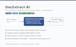 build an ai tool to extract data from PDF to excel