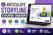 develop interactive articulate storyline elearning courses