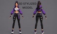 create a 3d stylized game character in blender with 3d rigging