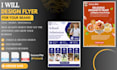 design professional business promotional and marketing flyer