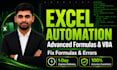 fix advanced excel formulas and do spreadsheet automation
