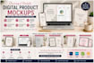 create realistic mockups for digital products and planners