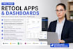 build enterprise retool applications dashboards firebase google sheets power app