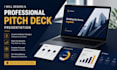 design a professional pitch deck presentation