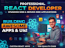 react interactive web apps, custom uis, dashboards, component libraries