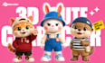 create 3d cute character models in chibi, cartoon and stylized style