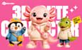 create a 3d cute character in chibi and cartoon style modeling