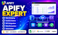 build apify web scraper, custom actor, API integration and data extraction