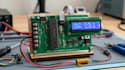 design pic16f877a digital voltmeter, ammeter pcb and lcd display system