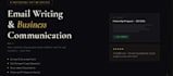 write professional emails and communication