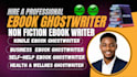 write a professional ebook, ghostwrite nonfiction book, kindle ebook writer