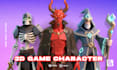 create 3d low poly character modeling, rigging and animation for game