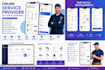 develop an online service provider app, website, and admin panel