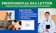 professionally format, edit, and customize your esa housing document