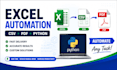 automate excel, csv and pdf tasks using python